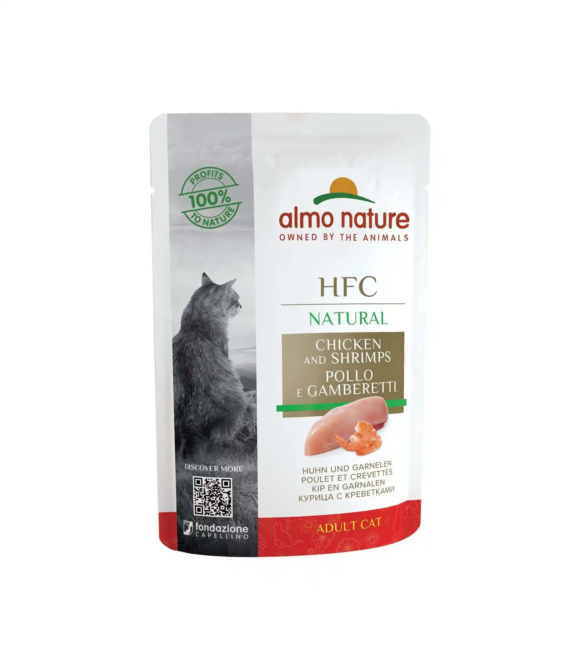 ALMO NATURE CAT HFC POUCH Natural Chiken/Shrimps 55g