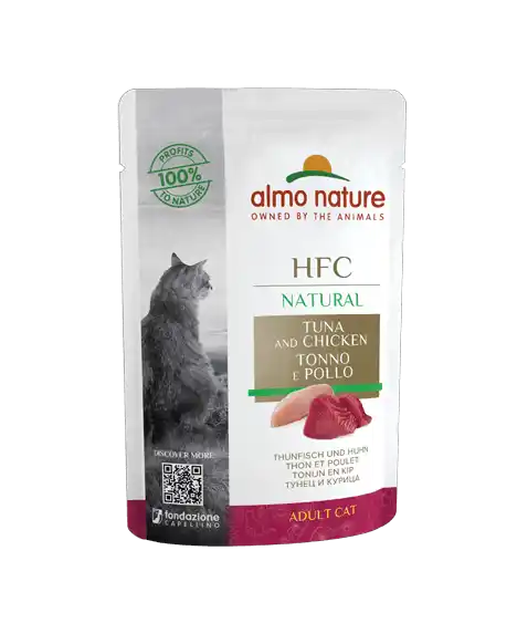 ALMO NATURE Cat HFC Pouch Natural Tuna/Chicken 55g