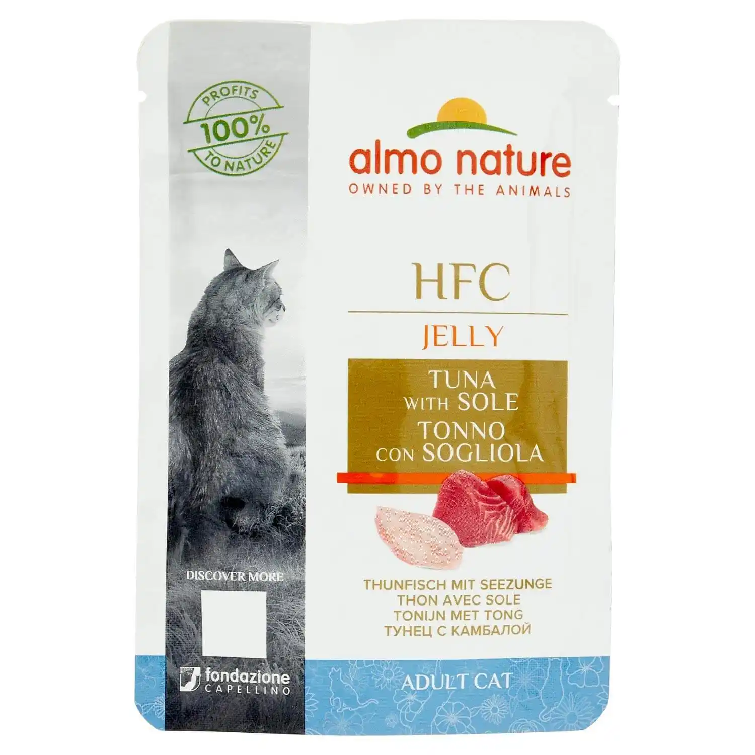 ALMO NATURE Cat HFC Pouch Jelly Tuna/Sole 55g