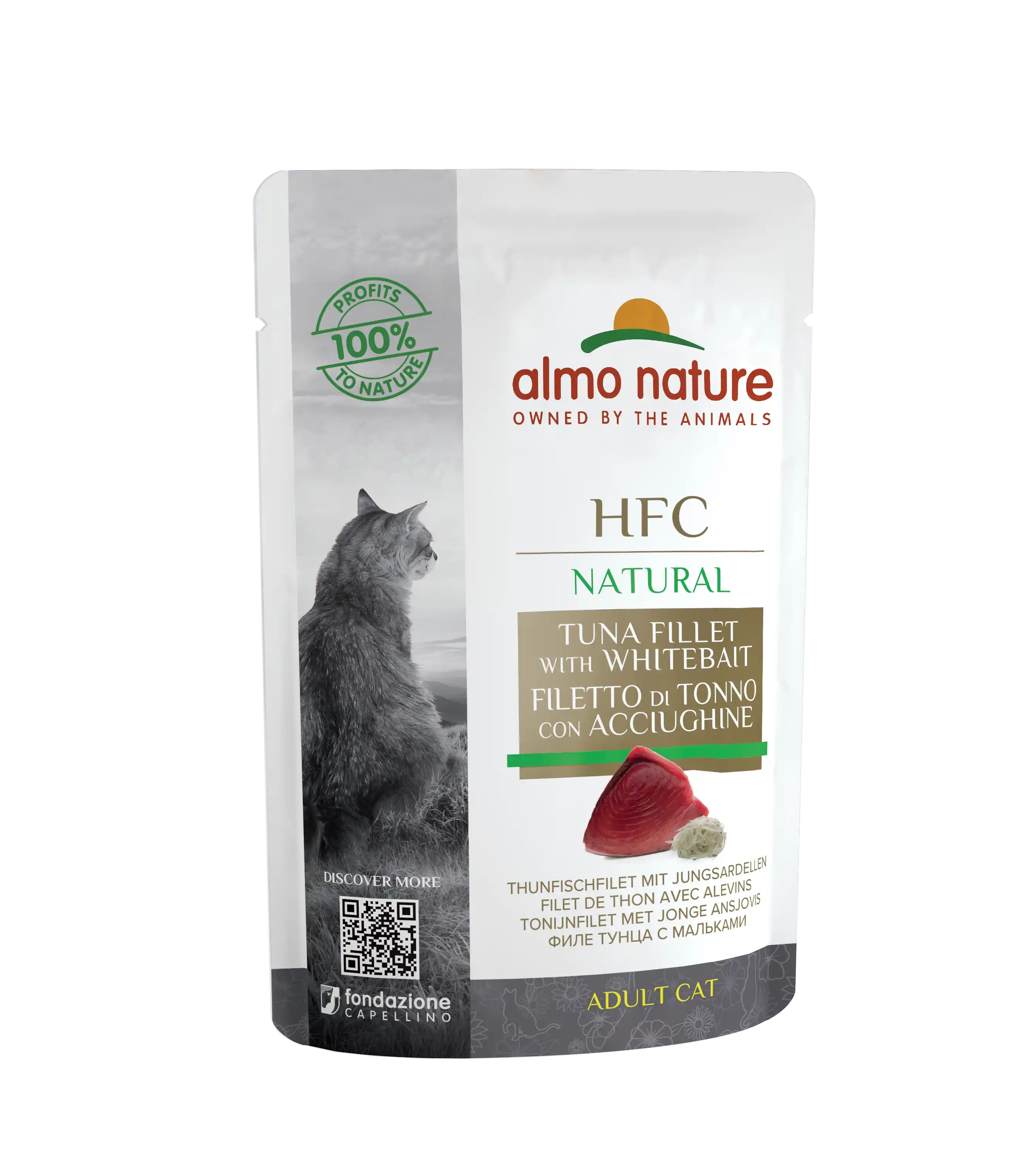 ALMO NATURE Cat HFC Pouch Jelly Tuna/Whitebait 55g