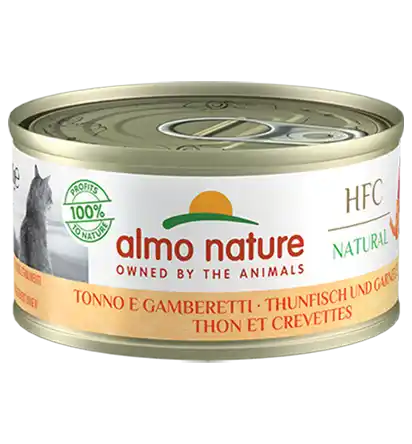 ALMO NATURE Cat HFC Can Natural Tuna/Shrimps 70g
