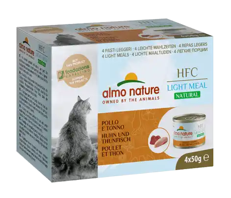MEGA ALMO NATURE CAT HFC CAN NLM Chicken/Tuna Pack 4x50g