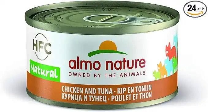 MEGA ALMO NATURE CAT HFC CAN NLM Chicken/Tuna Pack 4x50g