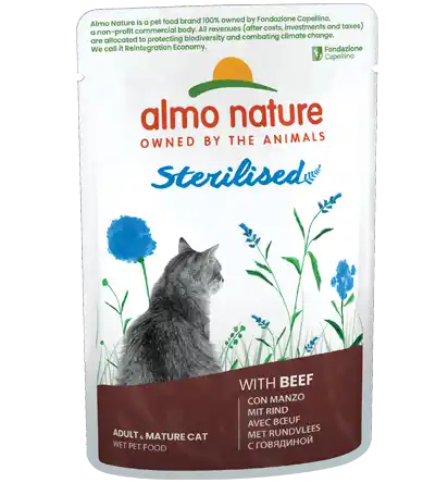 ALMO NATURE Cat HOLISTIC Pouch Sterilized Beef 70g