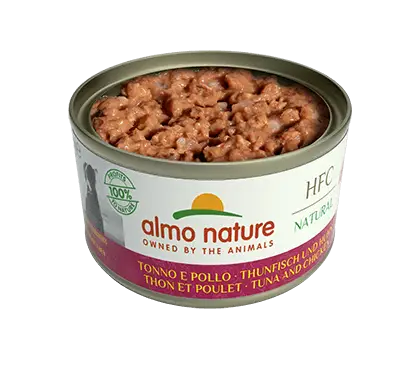 ALMO NATURE Dog HFC Can Natural Tuna/Chicken 95g