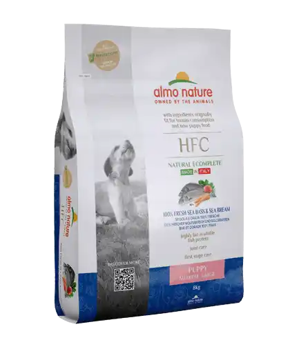 ALMO NATURE Dog HFC M-L Puppy Seabass/Seabream 8kg