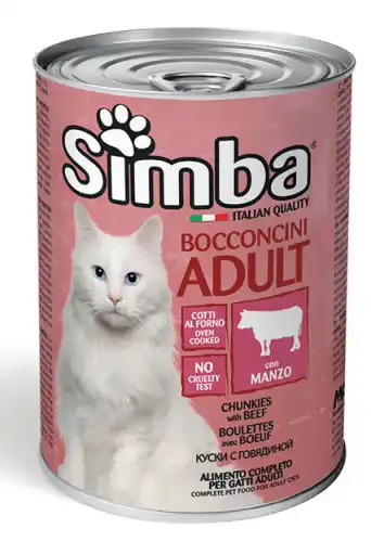 SIMBA CAT Chunkies with beef 415gr.