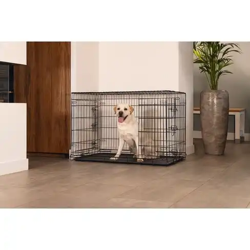 Клетка для собак WIRECAGE 2DOORS Black XXL