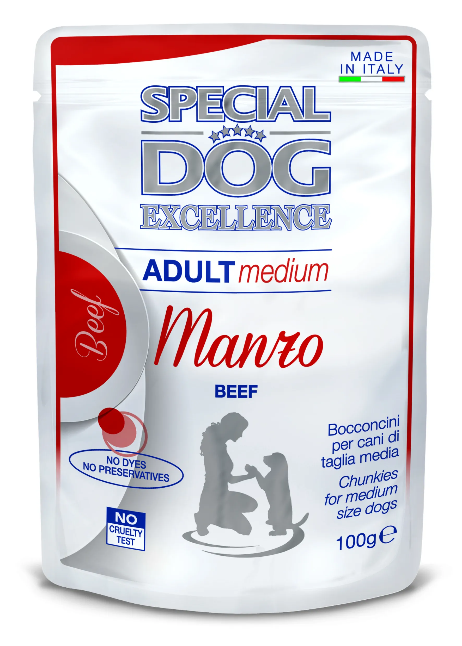 Cumpara  Hrană pentru câini - SPECIAL DOG EXC. POUCH MED ADULT BEEF 100gr...