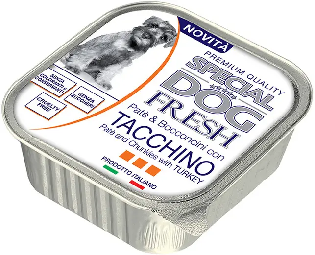 SPECIAL DOG FRESH Pate and Chunkies with turkey 150gr.