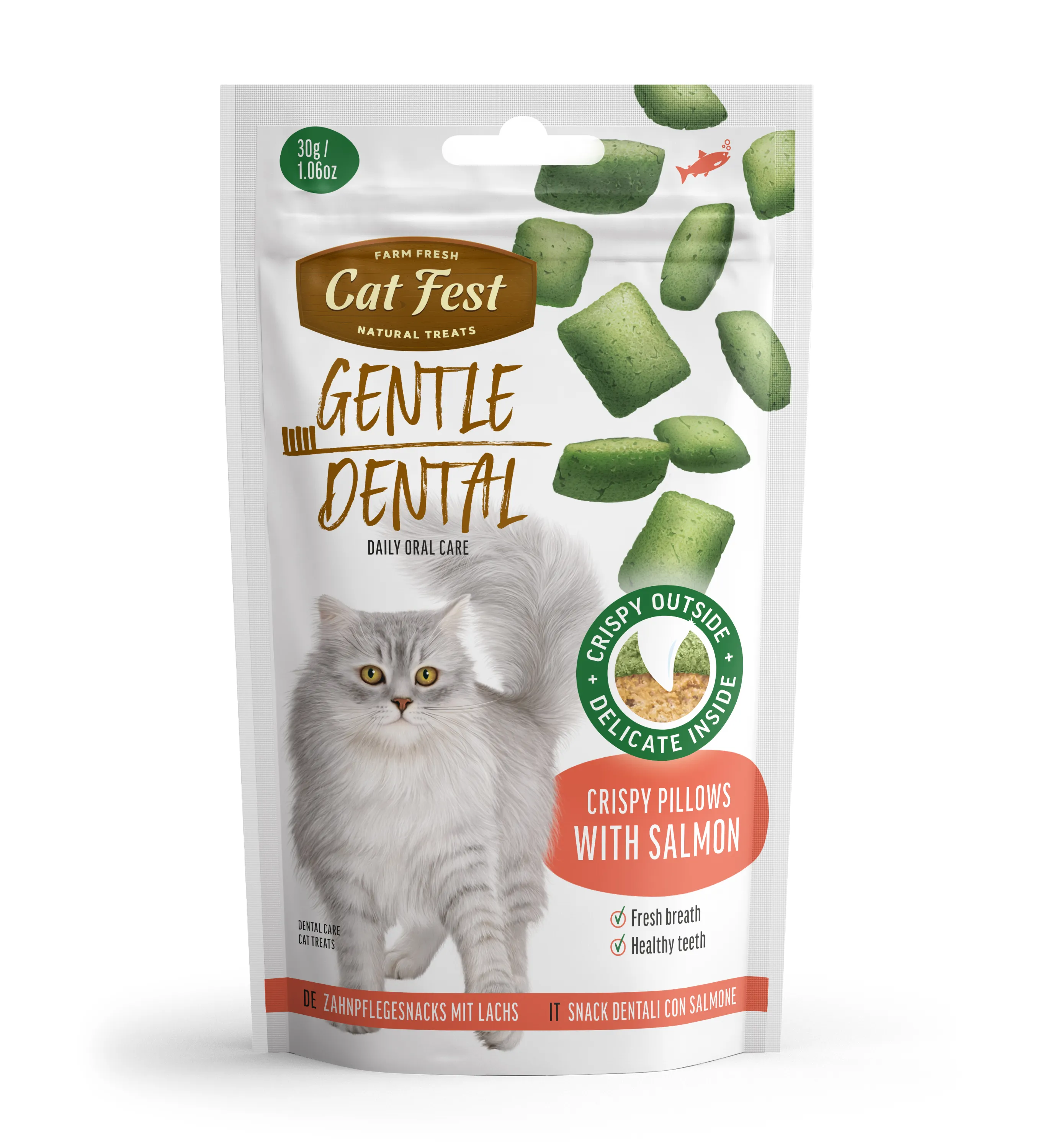 Cumpara  Pentru pisici - Cat Fest Crispy green pilows salmon..