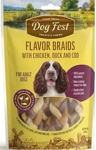 Dog Fest Meat plait (chicken/duck/fish)