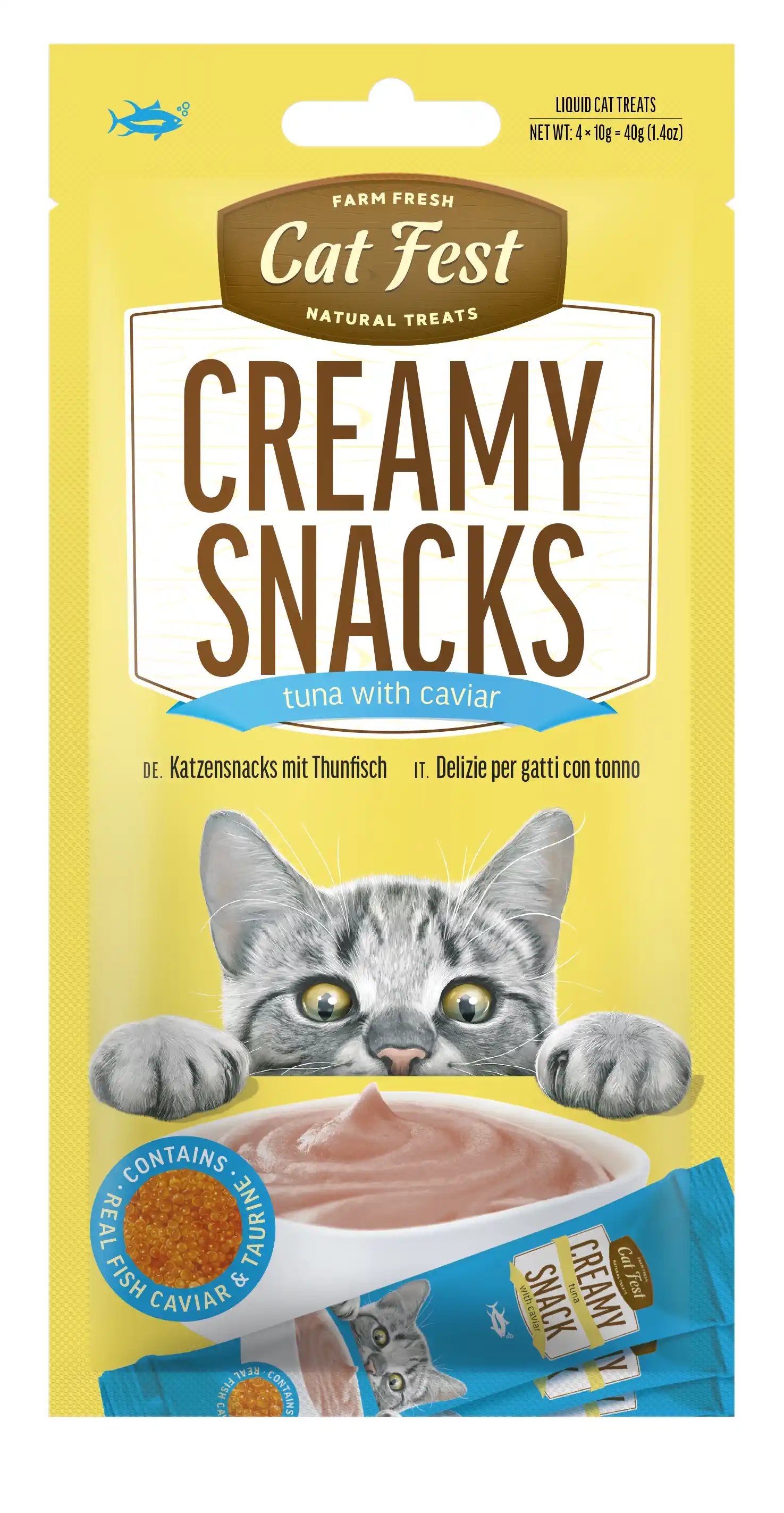 Купить  Лакомства - Cat Fest Creamy snacks with Tuna and Caviar..