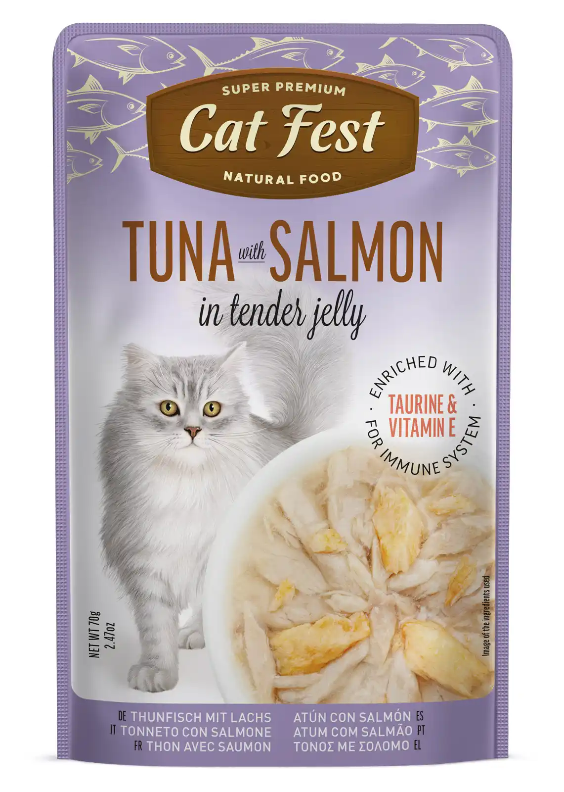 Cat Fest Pouch Tuna with Salmon