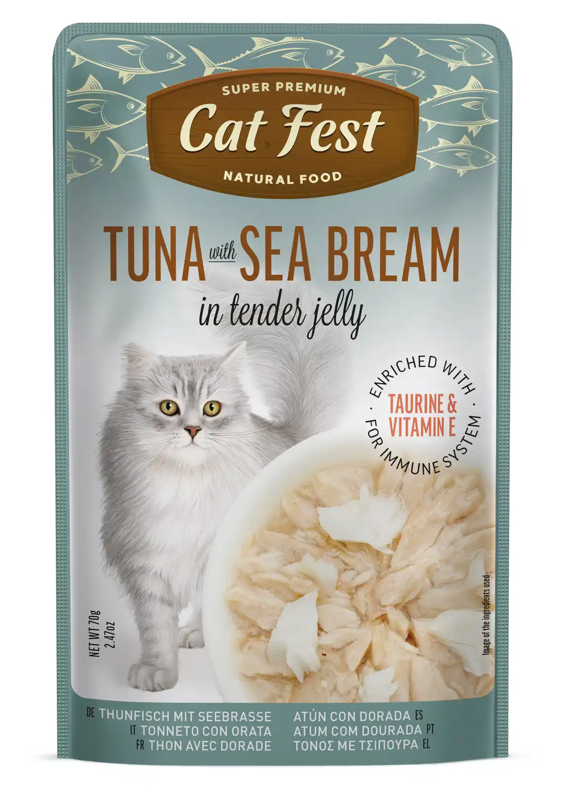 Cat Fest Pouch Tuna with Sea Bream