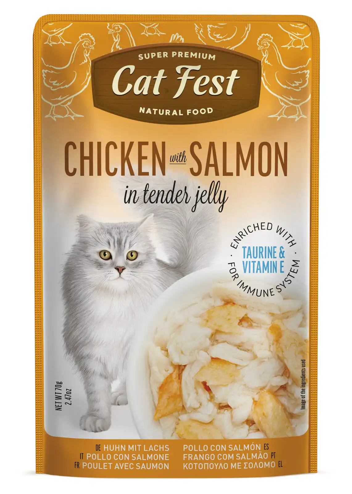Cat Fest Pouch Chicken with Salmon