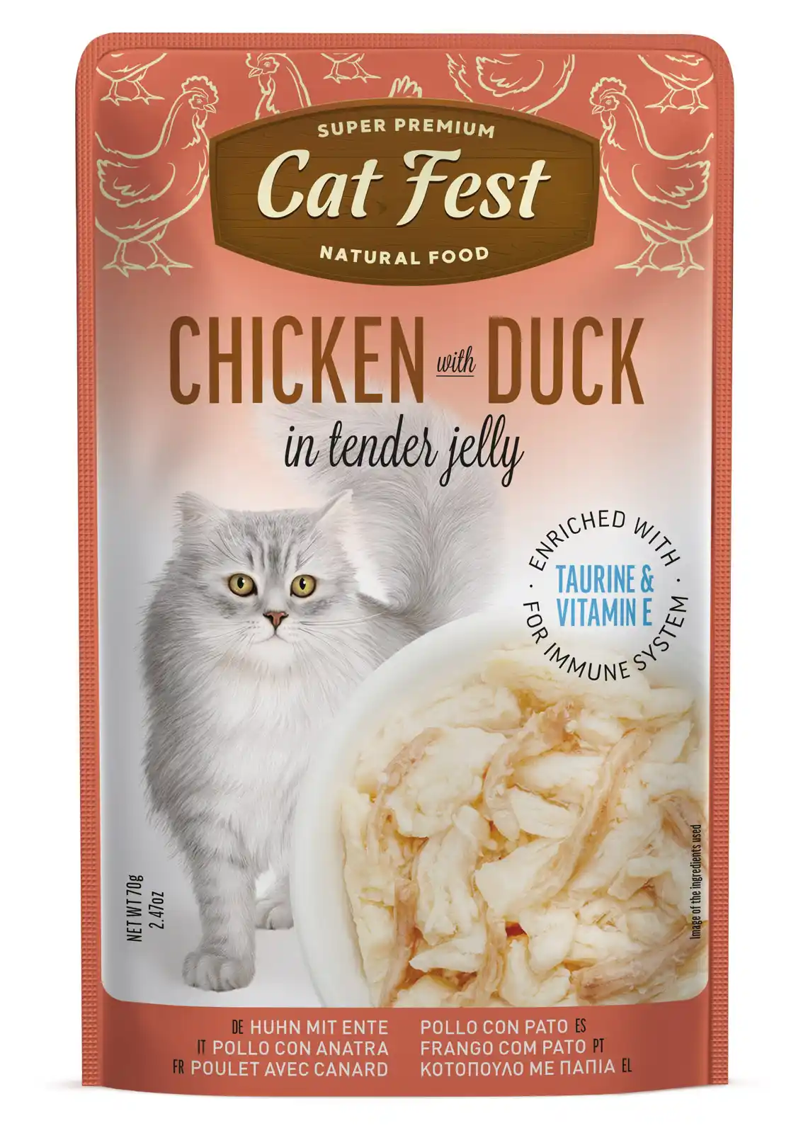 Cat Fest Pouch Chicken with Duck