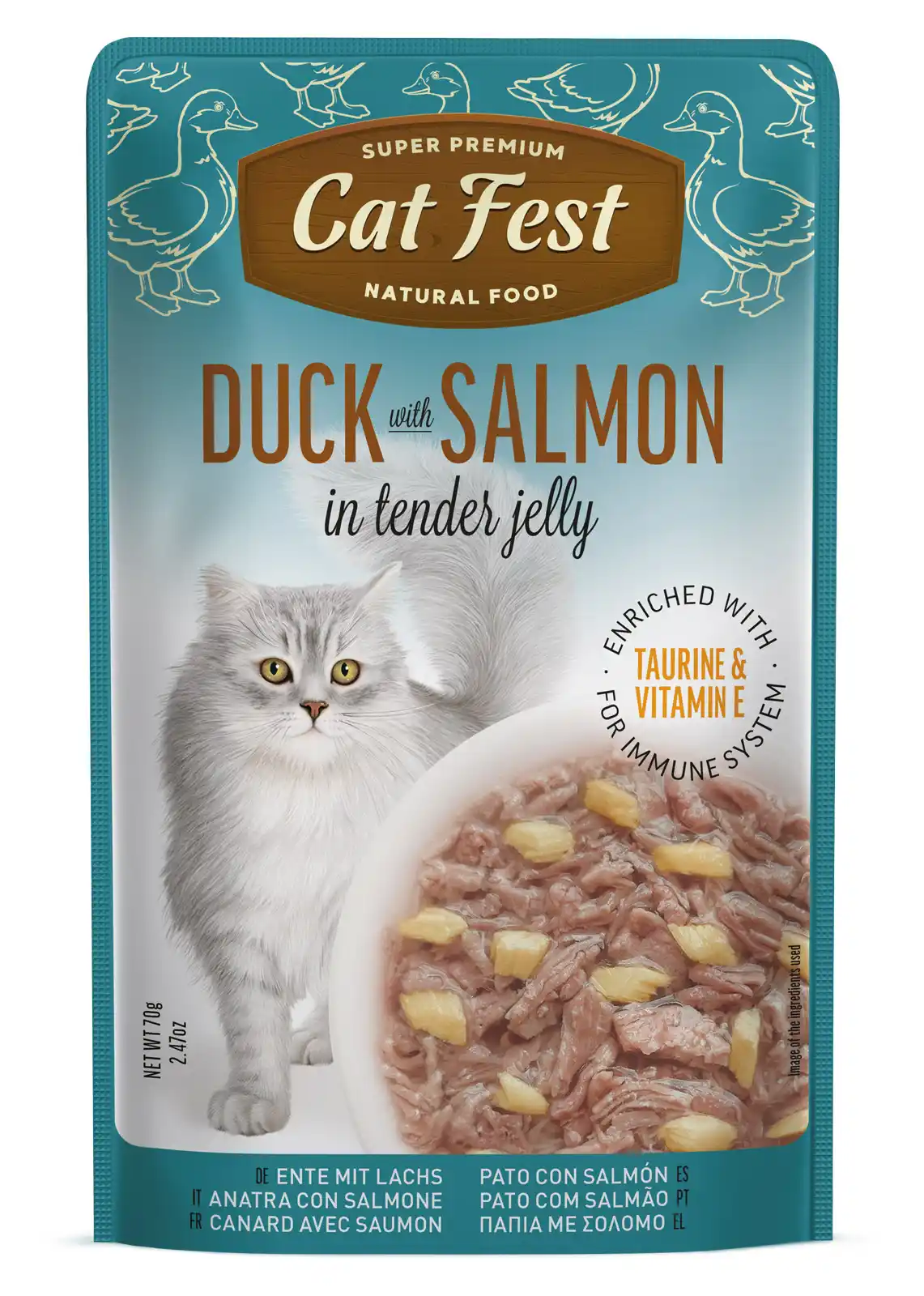 Cat Fest Pouch Duck with Salmon