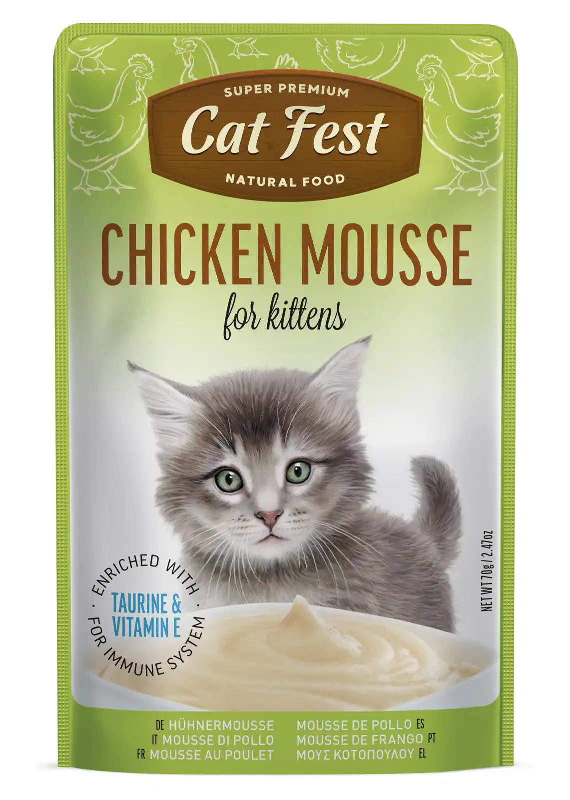 Cat Fest Pouch Chicken mousse for Kittens