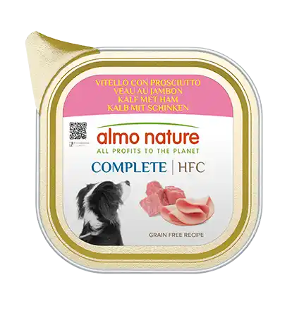 ALMO NATURE Dog HFC ALU Complete Veal/Ham 150g