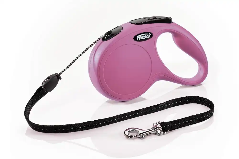BEEZTEES Рулетка FLEXI NEW Classic Cord M pink 5m