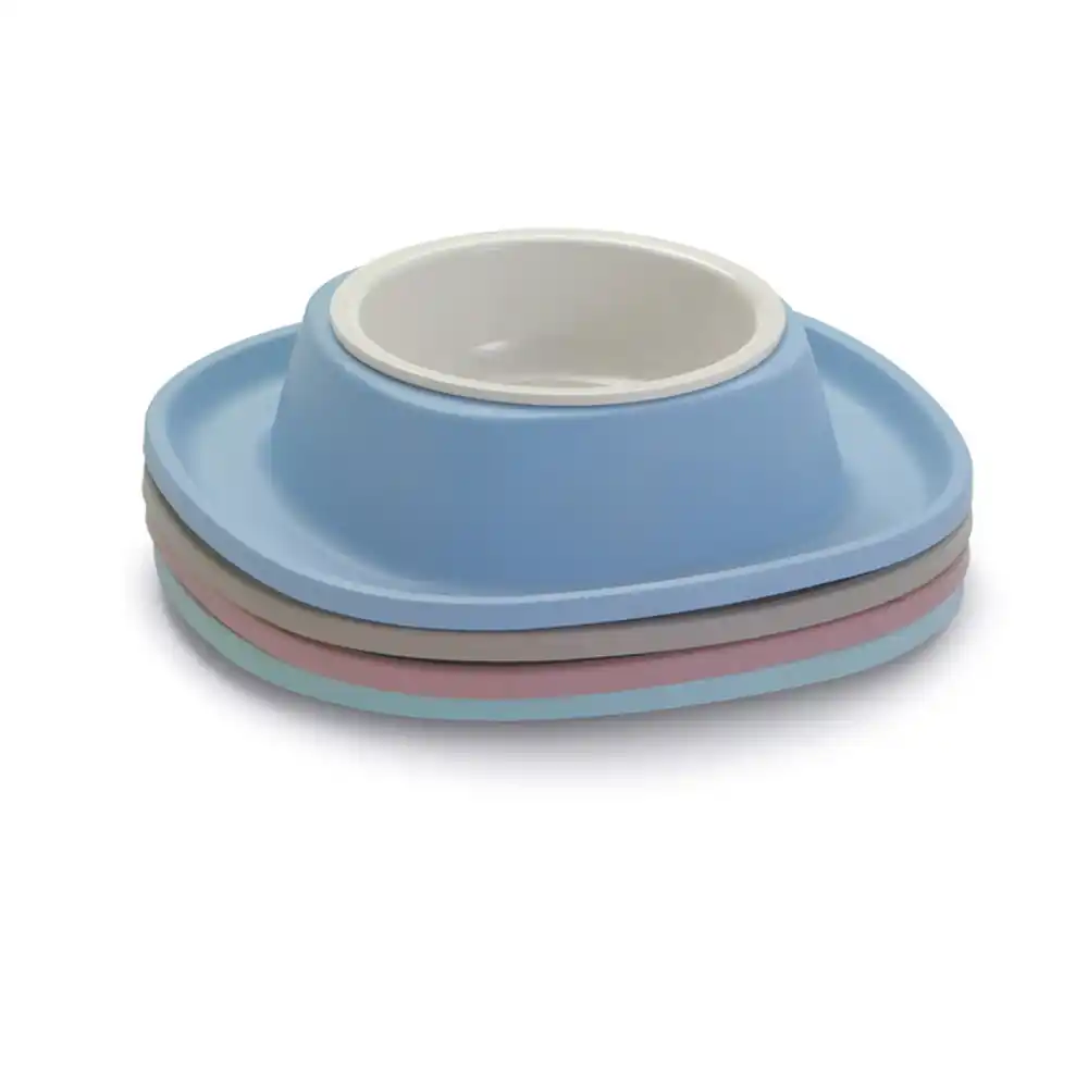 Миска пластик с резиновой основой 20х3,5см