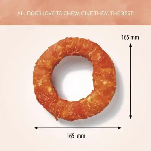 Antos Raw Hide White + Chicken Ring 6,5″ 1 pc