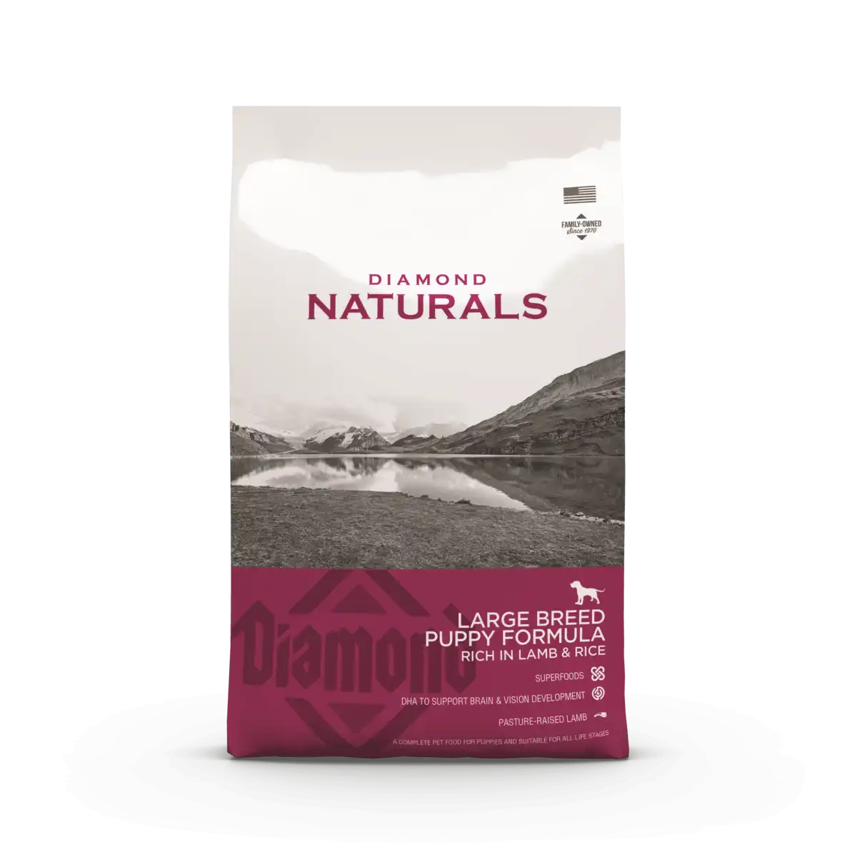 DIAMOND NATURALS DOG LARGE BREED PUPPY LAMB 15kg