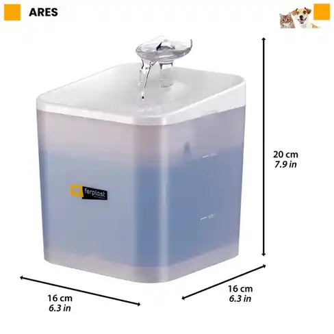 Fântâna de apă ARES 2,2 L