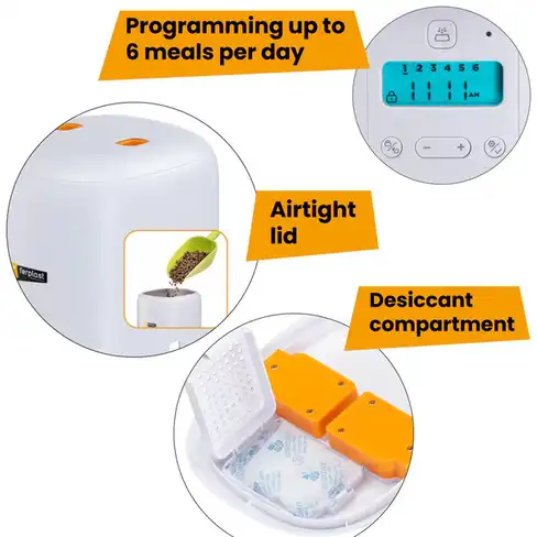 Hrănitor automat de hrană uscată pentru animale de companie Risto