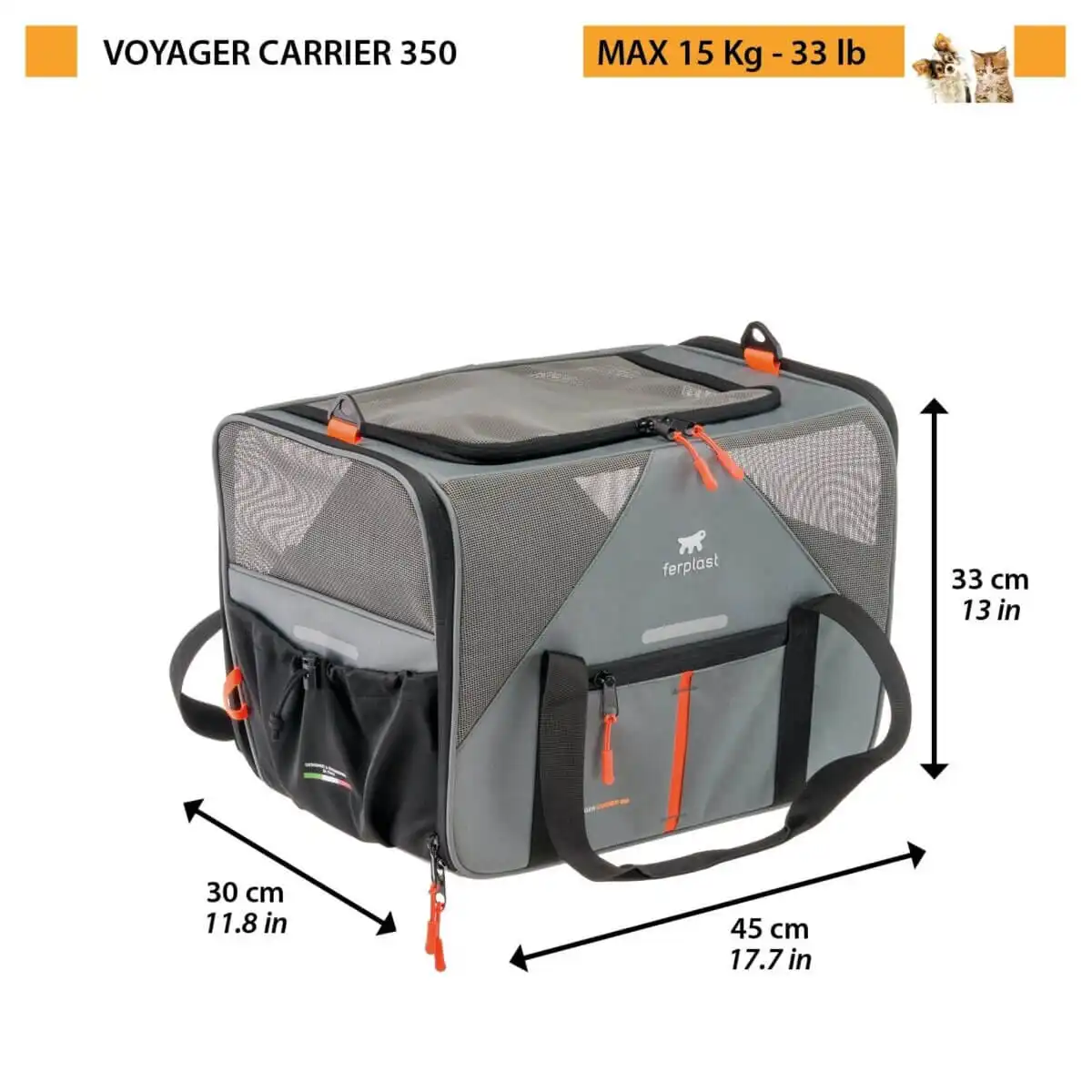 Geantă de transport FERPLAST VOYAGER 350 Gri