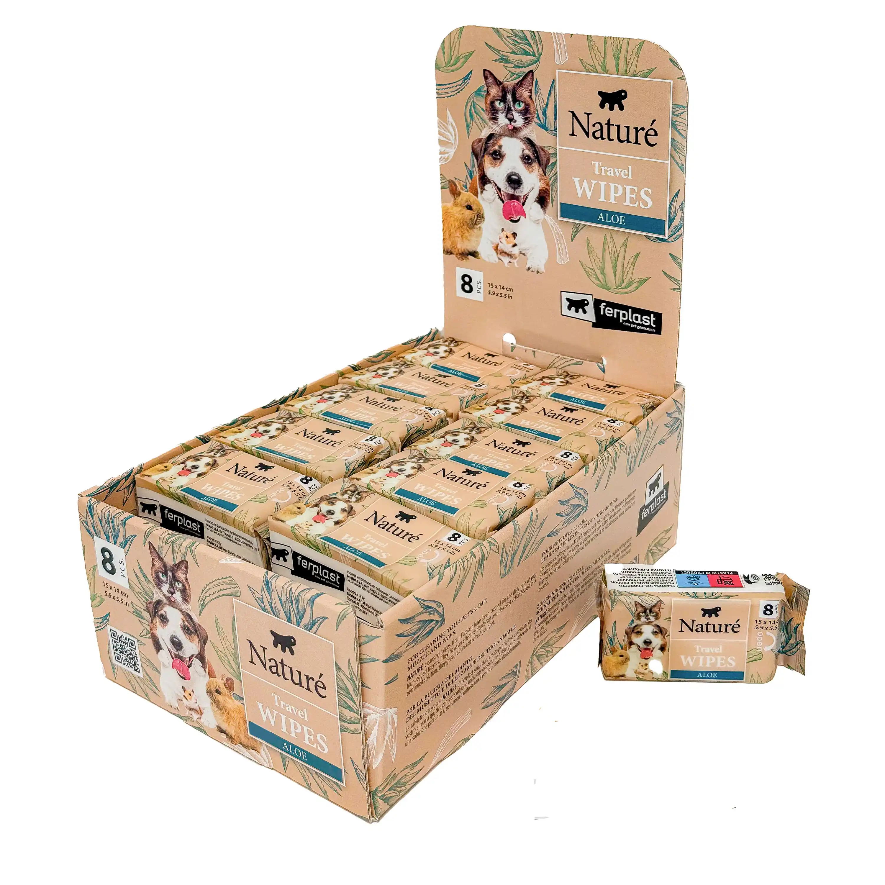 Купить  Чистящие и нейтрализующие средства - Салфетки для животных NATURE TRAVEL..