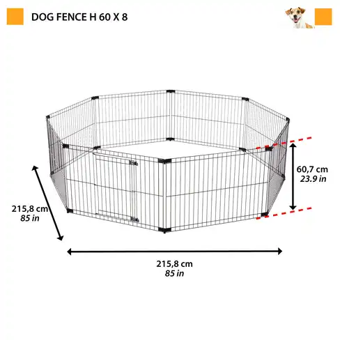 Вольер для собак Dog Fence 8x60