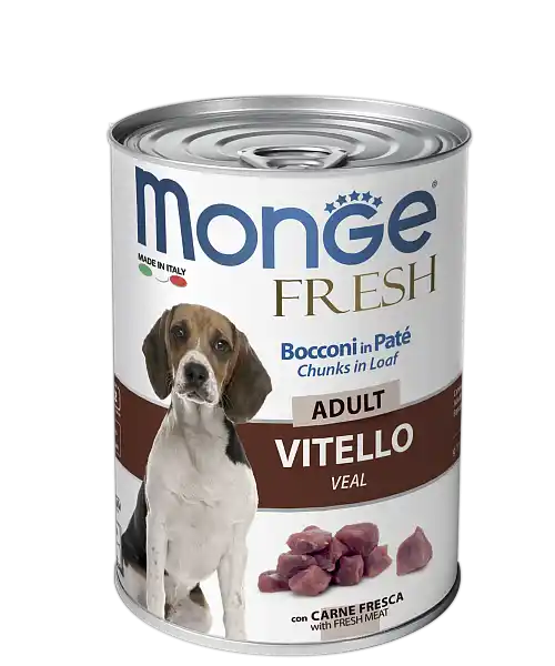 MONGE DOG FRESH ADULT vițel 400 gr.
