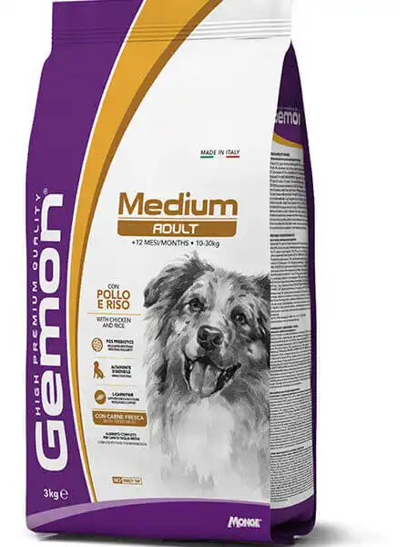 GEMON DRY DOG MEDIUM ADULT CHICKEN