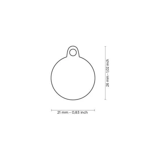 Medalion M CIRCLE RED