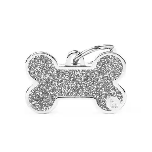 Купить  Амуниция - Медальон BIG BONE GLITTER GREY..