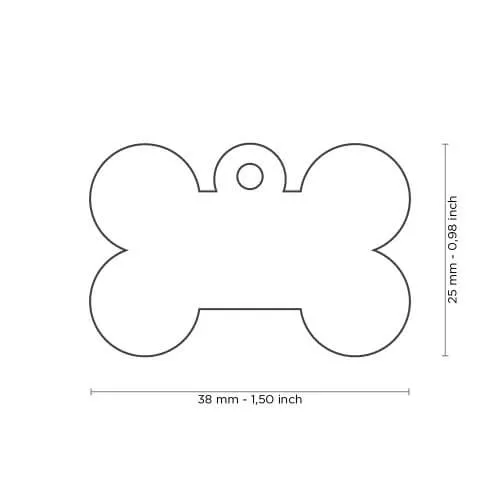 Medalion BIG BONE CHROME PLATED BRASS