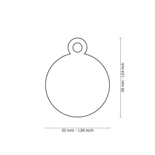 Medalion BIG ROUND GOLDEN BRASS