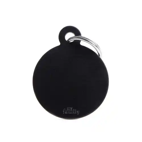 Медальон BIG ROUND ALUMINUM BLACK