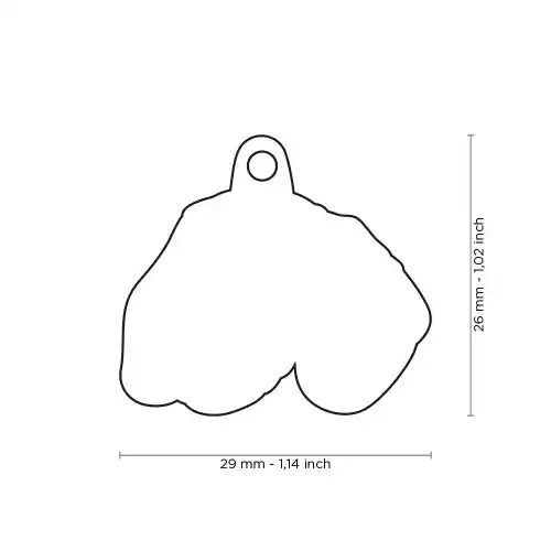 Medalion BLACK&TAN DACHSHUND