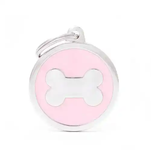 Медальон PINK BIG CIRCLE BONE