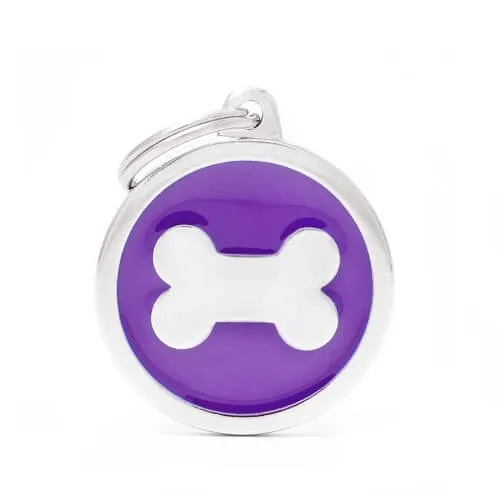 Cumpara  Pentru câini - Медальон PURPLE BIG CIRCLE BONE..