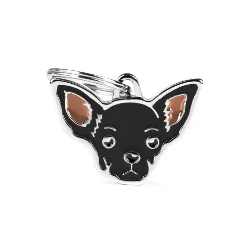 Medalion CHIHUAHUA NEGRU