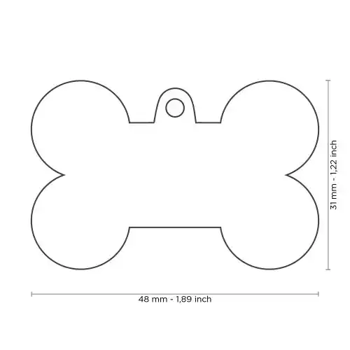 medalion XL BONE VERDE ALU