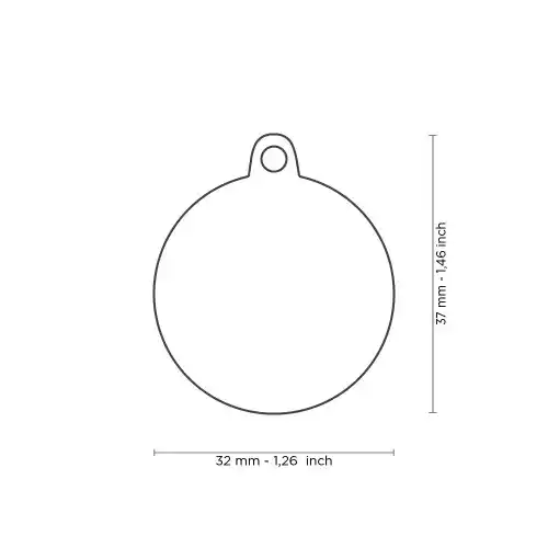 Medalion BIG CIRCLE TUCSON BLUE