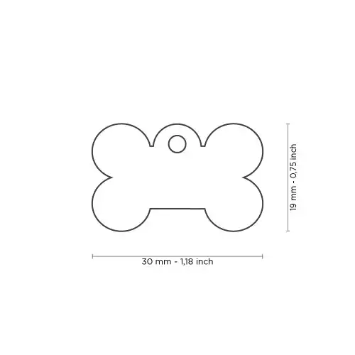 Medalion BONE S ȚEAVĂ DE PUSCA DIN ALAMĂ BASIC