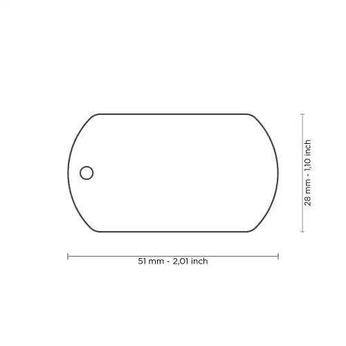 Medalion Țeavă de pușcă din alamă L militară, de bază