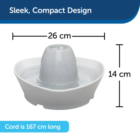 PETSAFE CERAMIC 1.8 Fântână de apă pentru animale de companie