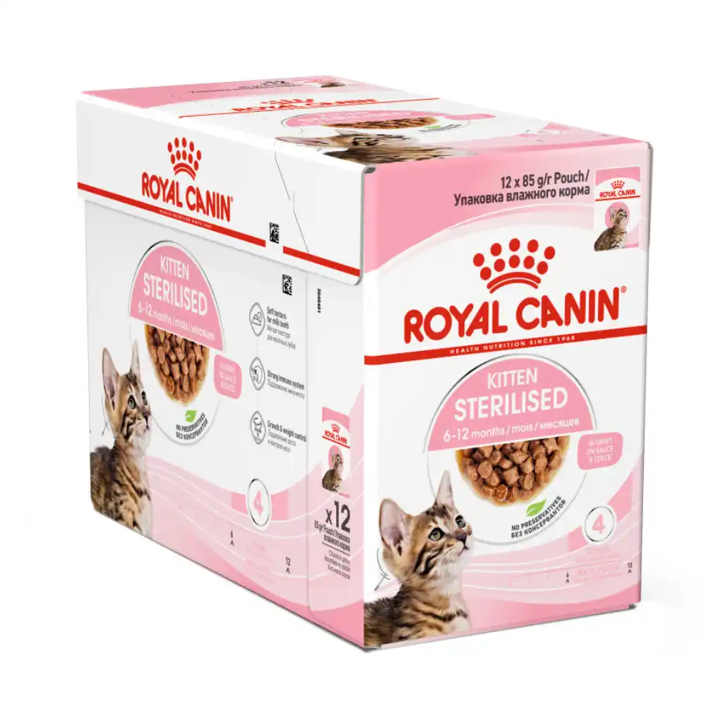 ROYAL CANIN KITTEN Sterilised GRAVE 85gx12шт